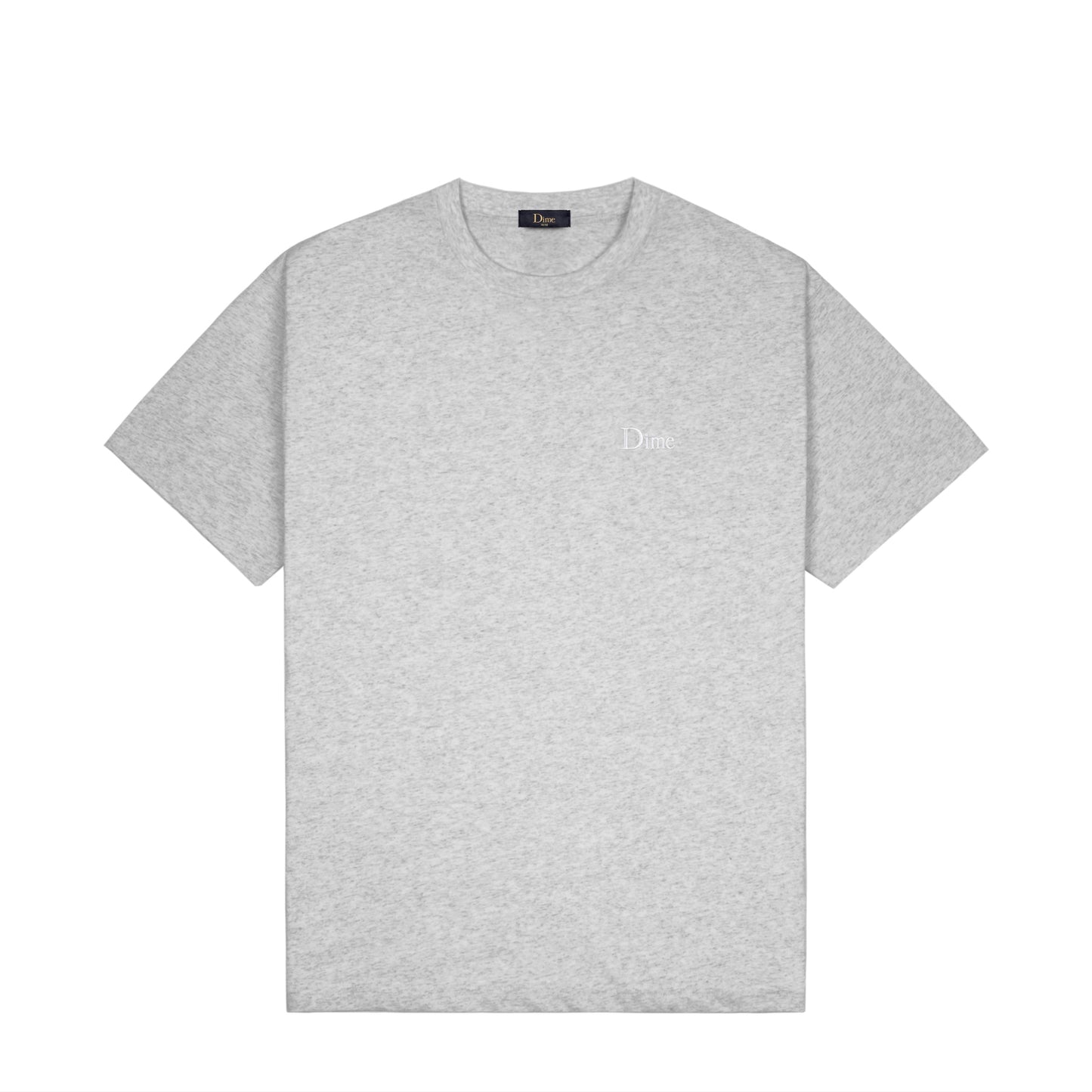 Dime Classic Small Logo Tee - Heather Gray