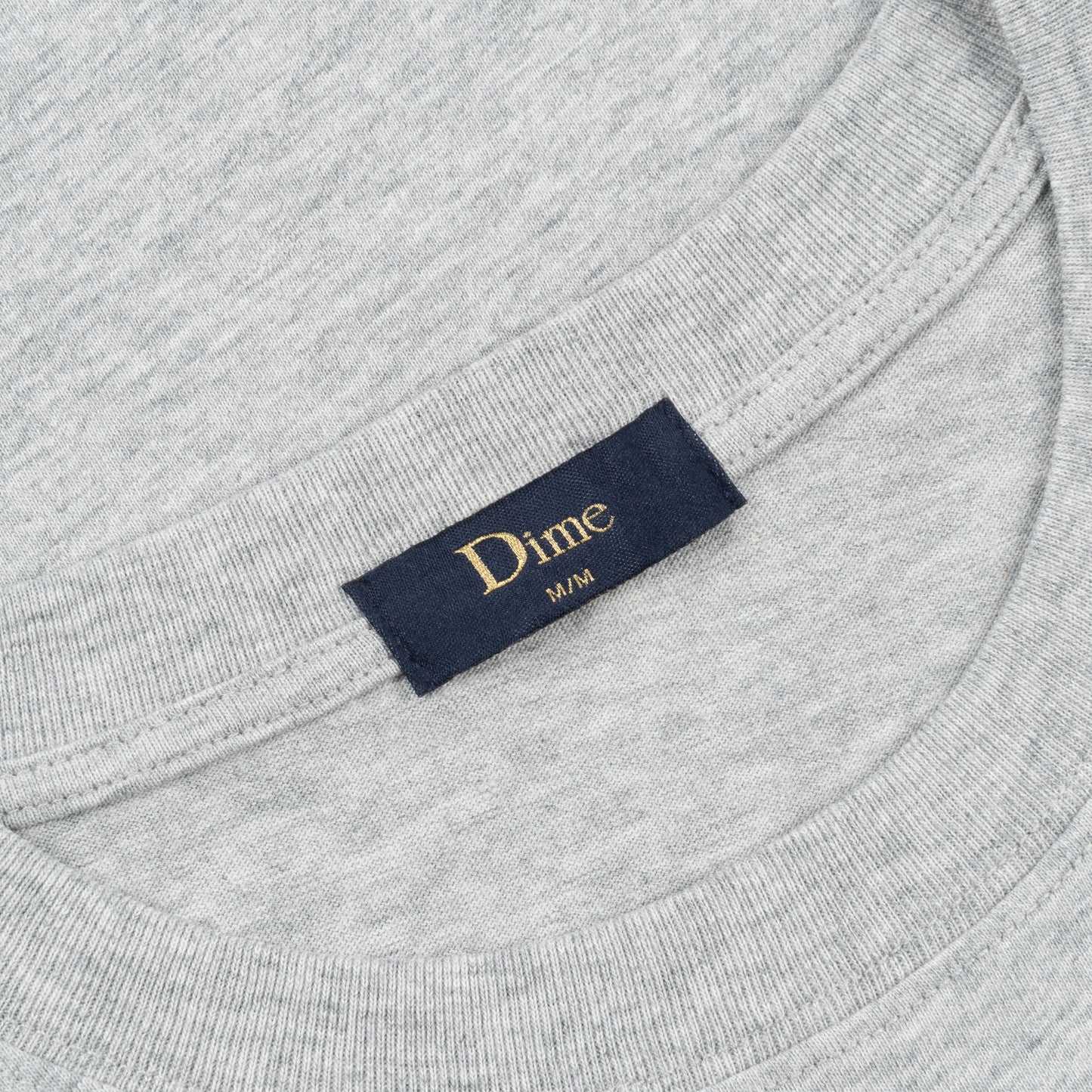 Dime Classic Small Logo Tee - Heather Gray