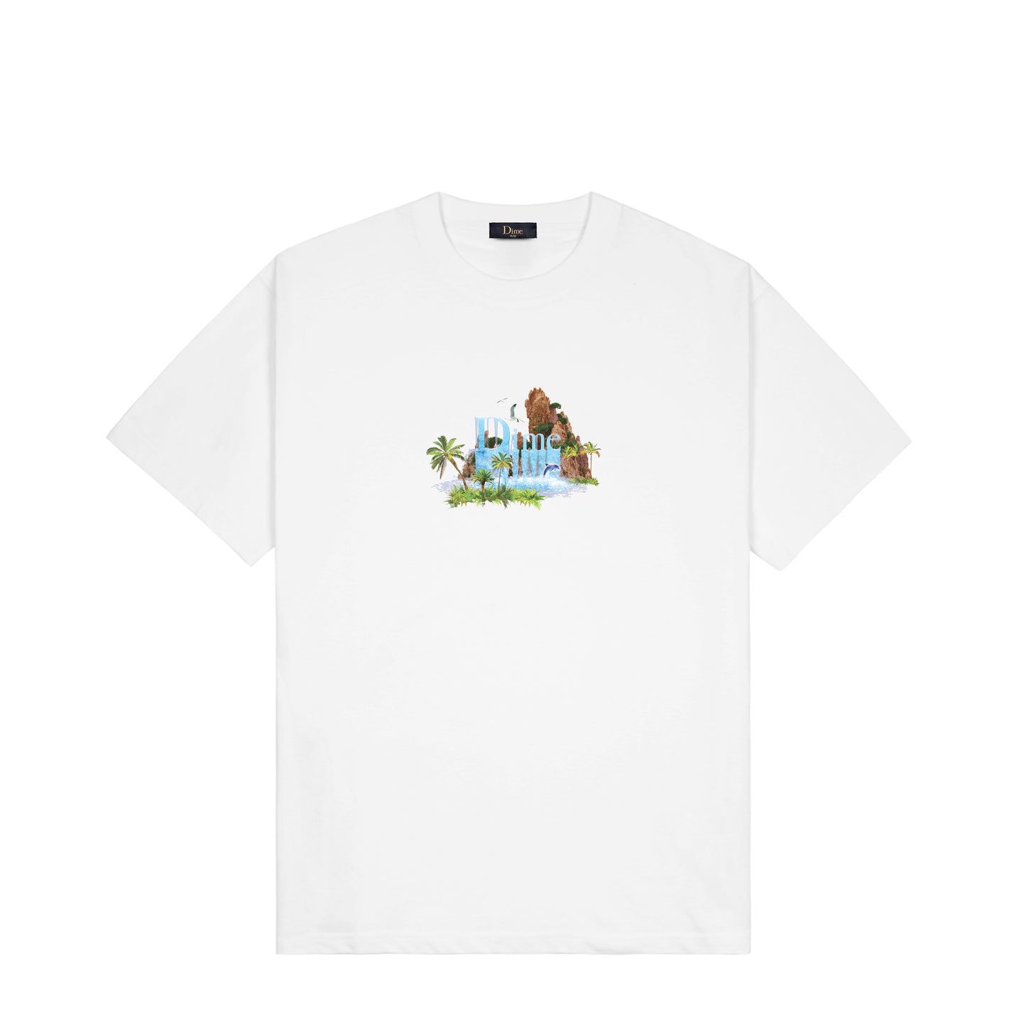 Dime Classic Waterfall Tee - White