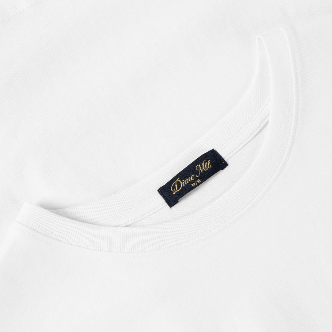 Dime Crashed Tee - White