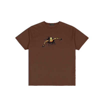 Dime Crashed Tee - Dark Brown