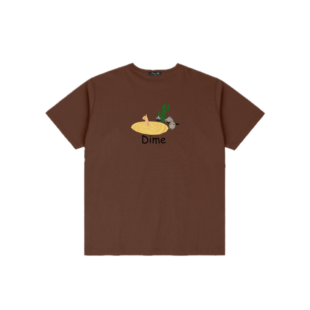 Dime Quicksand Tee - Dark Brown