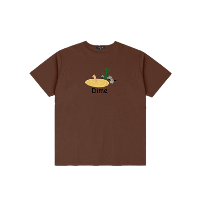 Dime Quicksand Tee - Dark Brown