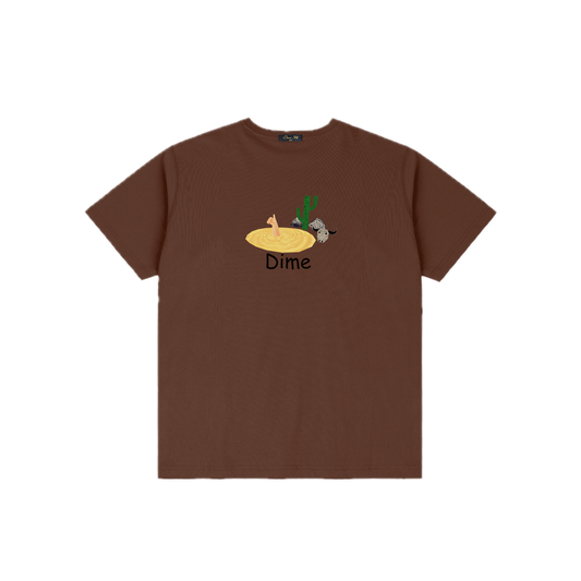 Dime Quicksand Tee - Dark Brown
