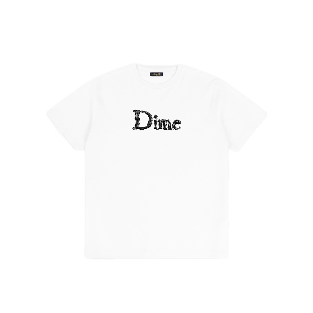 Dime Classic Spiked Tee - White