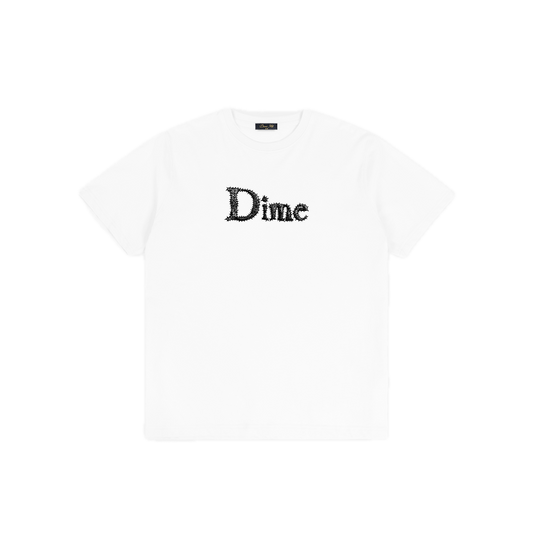 Dime Classic Spiked Tee - White