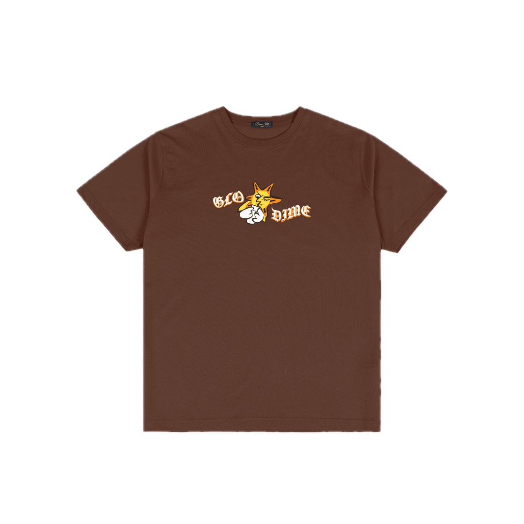 Dime Glo Dime Sun Tee - Dark Brown