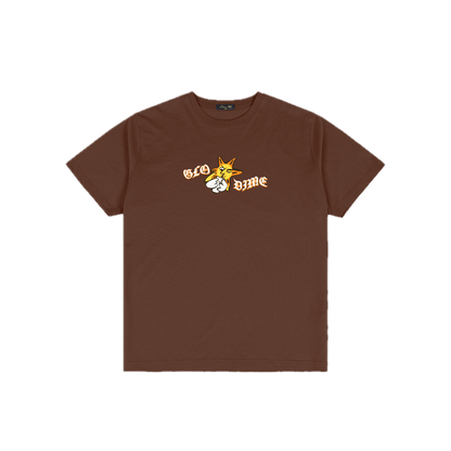 Dime Glo Dime Sun Tee - Dark Brown