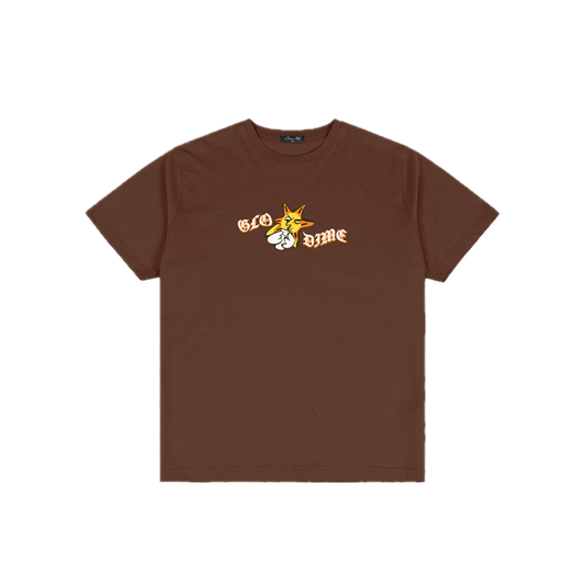 Dime Glo Dime Sun Tee - Dark Brown