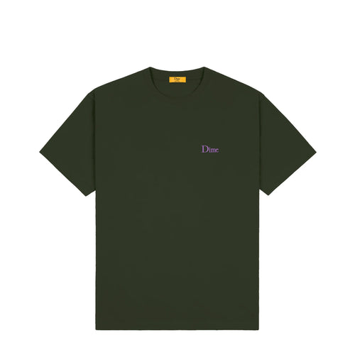 Dime Classic Small Logo Tee - Forest Green