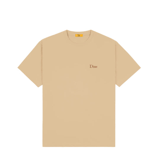 Dime Classic Small Logo Tee - Tan