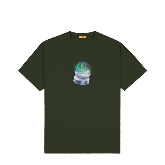 Dime Snow Globe Tee - Forest Green