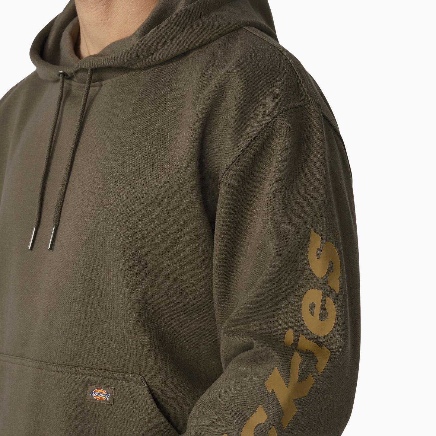 Dickies Water Repellent Sleeve Logo Hoodie - Moss Green