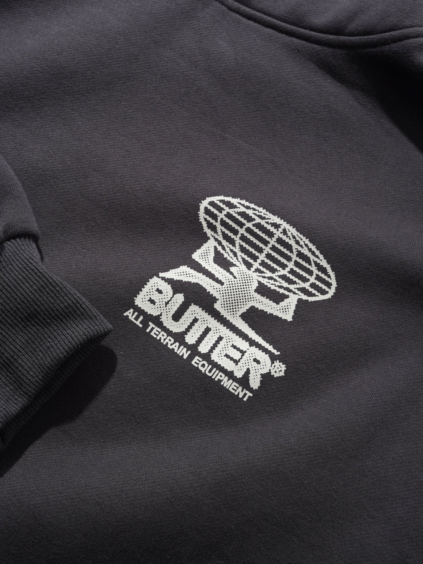 Butter Goods Terrain Hoodie - Washed Black
