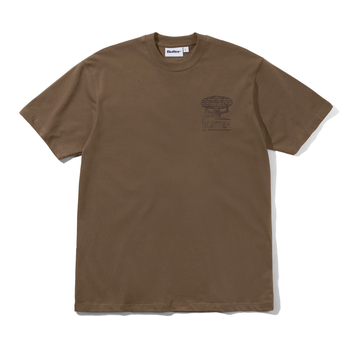 Butter Goods Terrain Tee - Dark Taupe