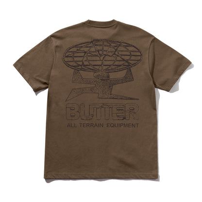 Butter Goods Terrain Tee - Dark Taupe