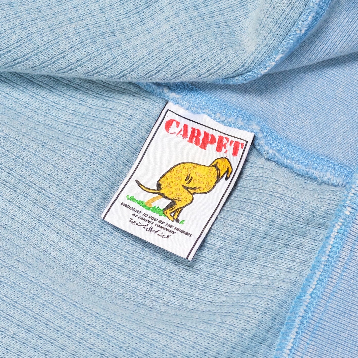 Carpet Company C-Star Double Zip Thermal Hoodie - Baby Blue