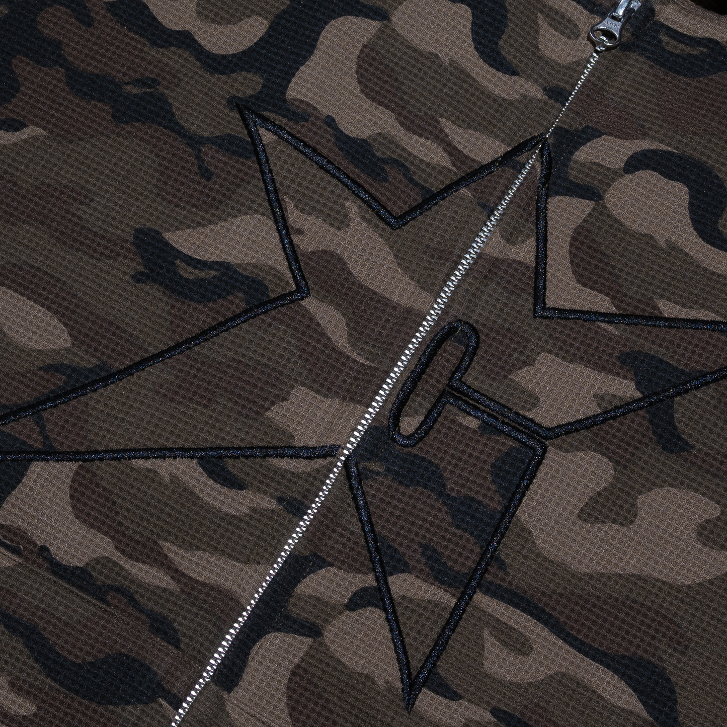 Carpet Company C-Star Thermal Zip Hoodie - Camo