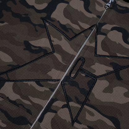 Carpet Company C-Star Thermal Zip Hoodie - Camo