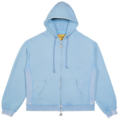 Carpet Company C-Star Double Zip Thermal Hoodie - Baby Blue