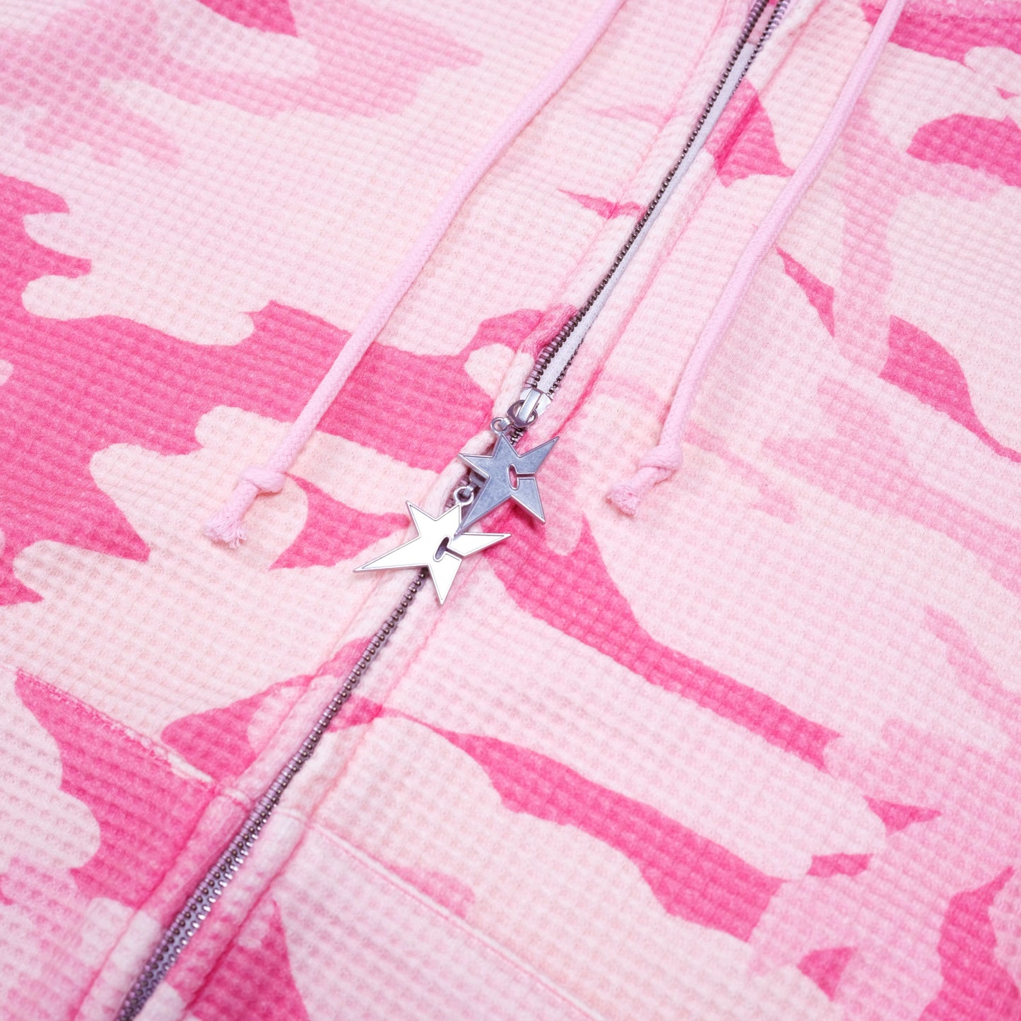 Carpet Company C-Star Double Zip Thermal Hoodie - Pink Camo