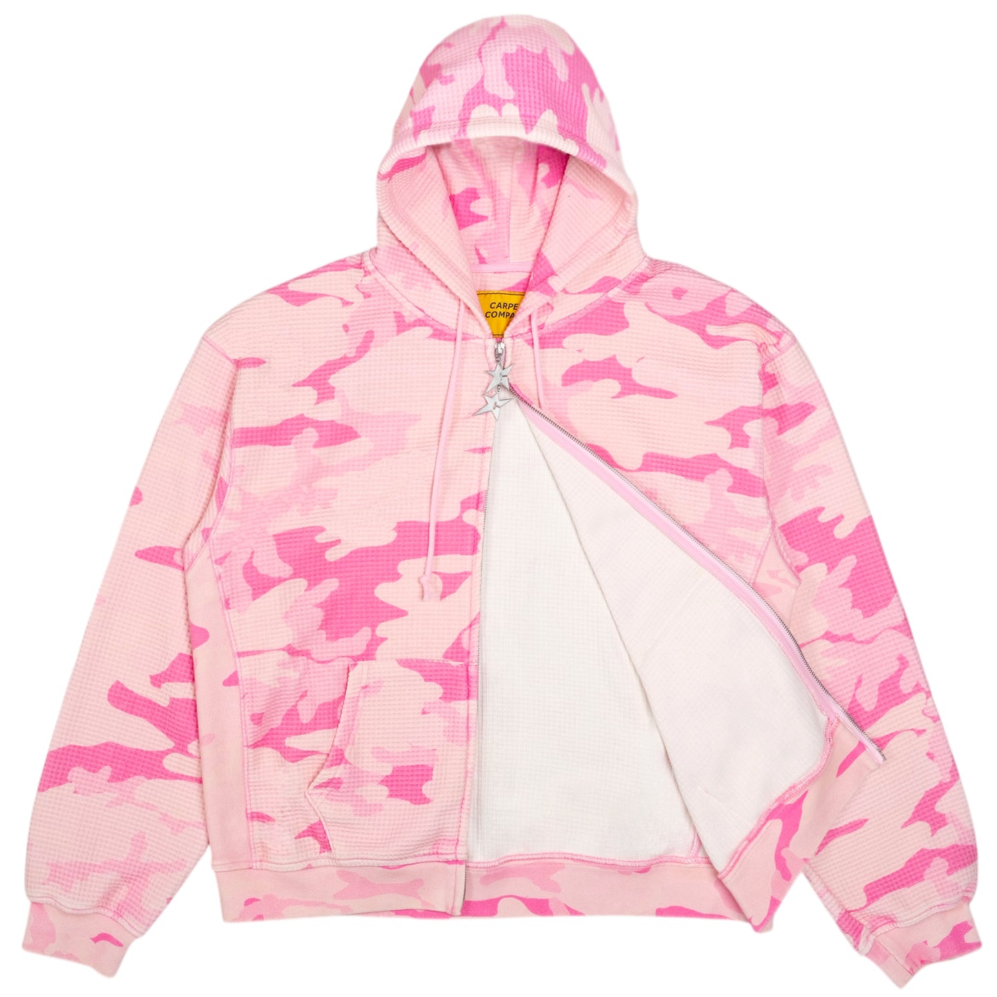 Carpet Company C-Star Double Zip Thermal Hoodie - Pink Camo