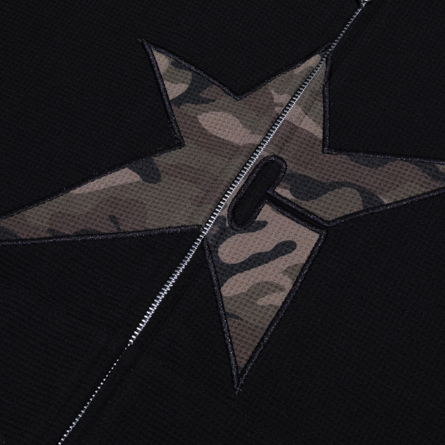 Carpet Company C-Star Thermal Zip Hoodie - Black