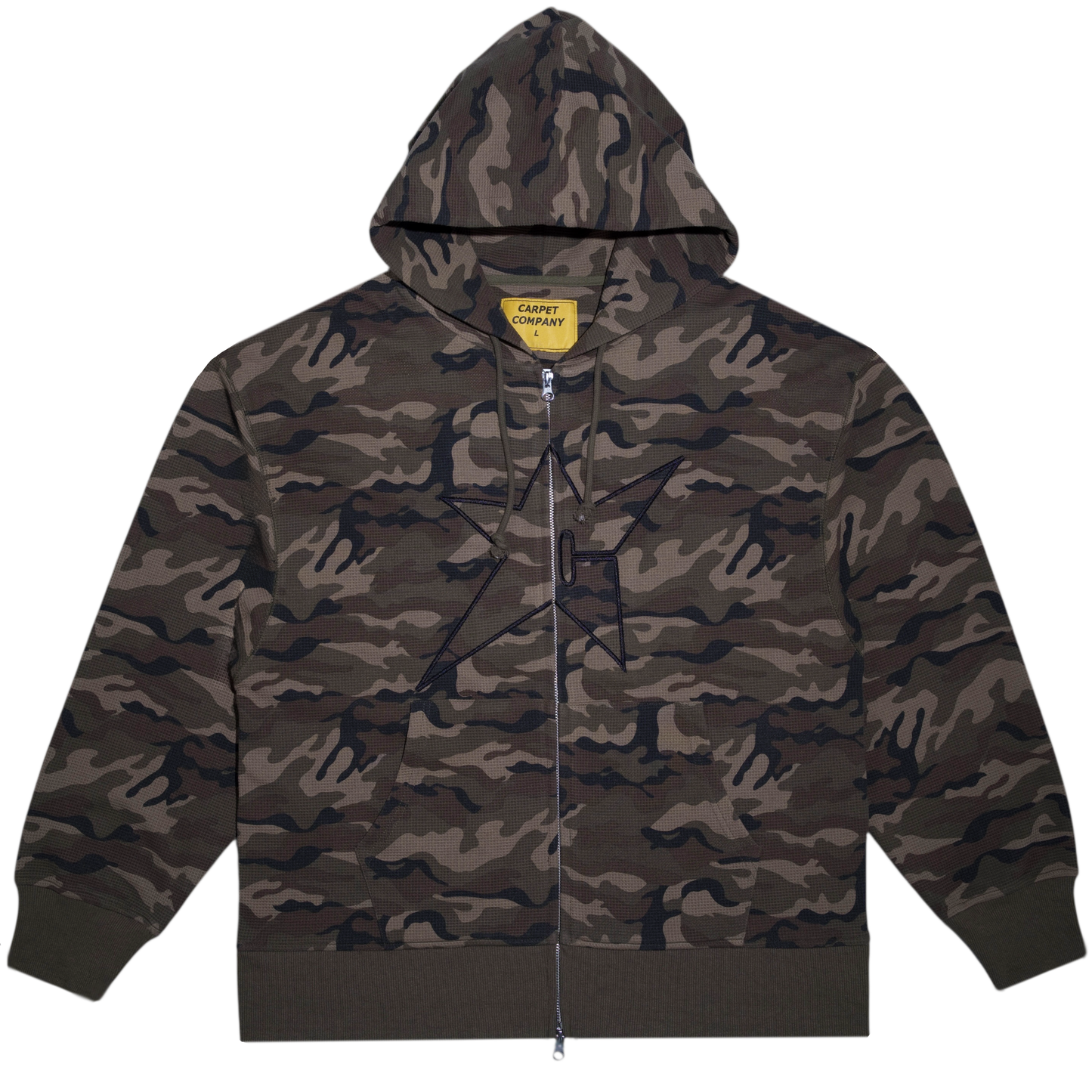 Carpet Company C-Star Thermal Zip Hoodie - Camo