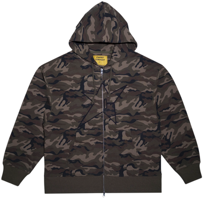 Carpet Company C-Star Thermal Zip Hoodie - Camo