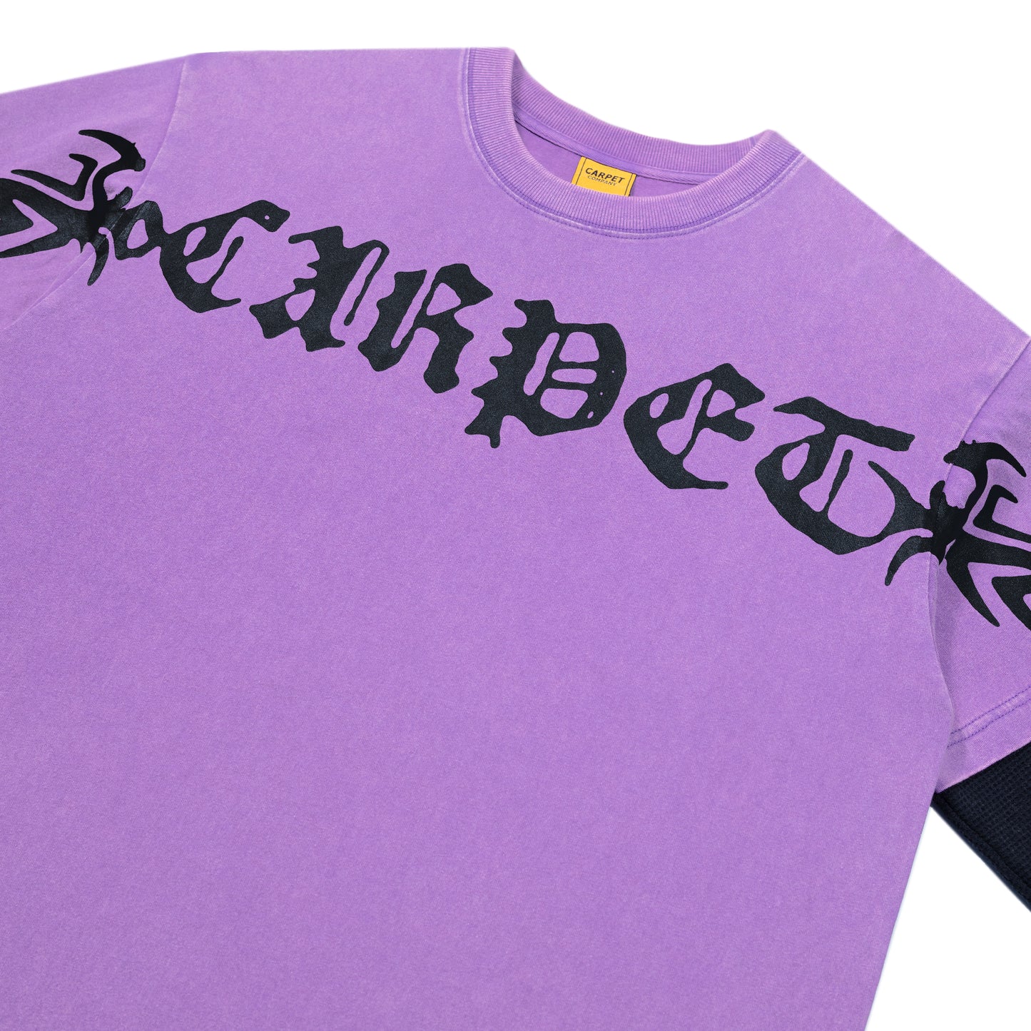 Carpet Company Trampstamp Tee Longsleeve - Purple/Black