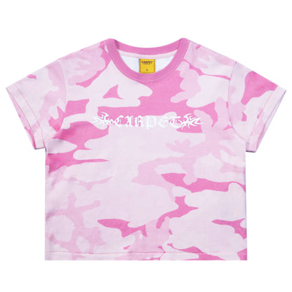 Carpet Company Trampstamp Girls Tee - Pink Camo
