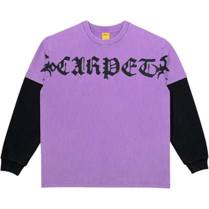 Carpet Company Trampstamp Tee Longsleeve - Purple/Black