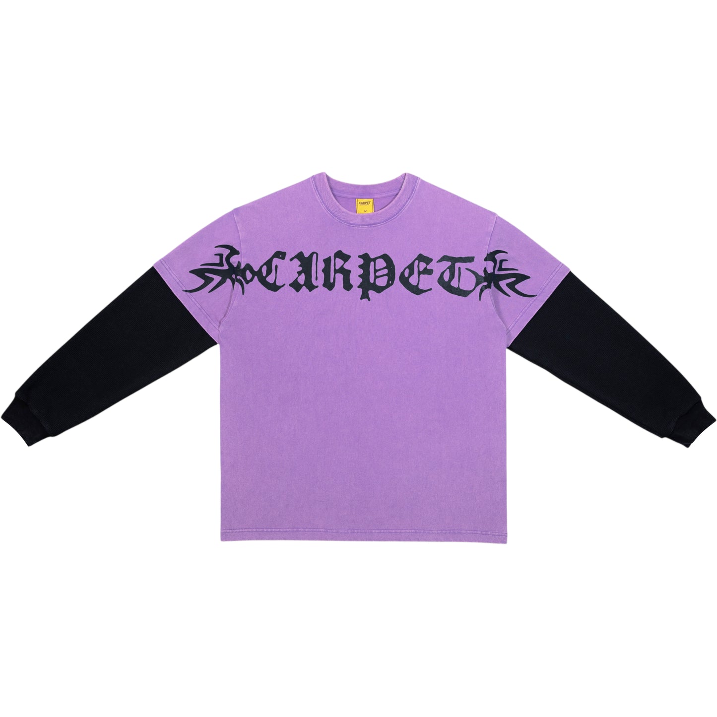Carpet Company Trampstamp Tee Longsleeve - Purple/Black