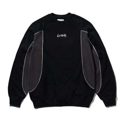 Butter Goods Tread Crewneck - Black/Charcoal