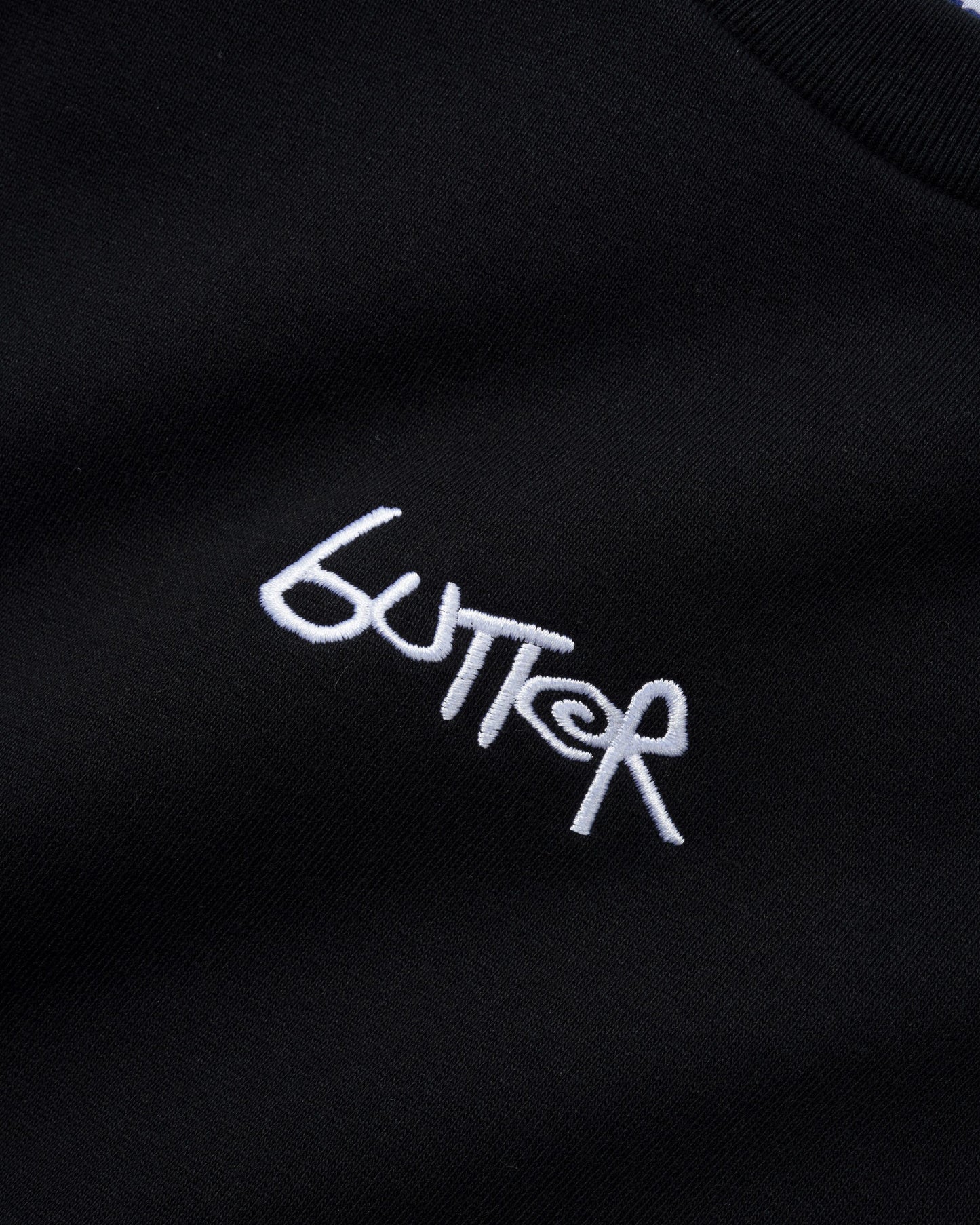 Butter Goods Tread Crewneck - Black/Charcoal