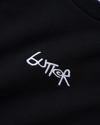Butter Goods Tread Crewneck - Black/Charcoal