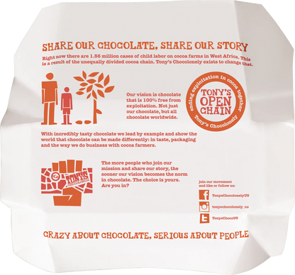 Tony's Chocolonely Caramel Sea Salt Milk Chocolate Bar