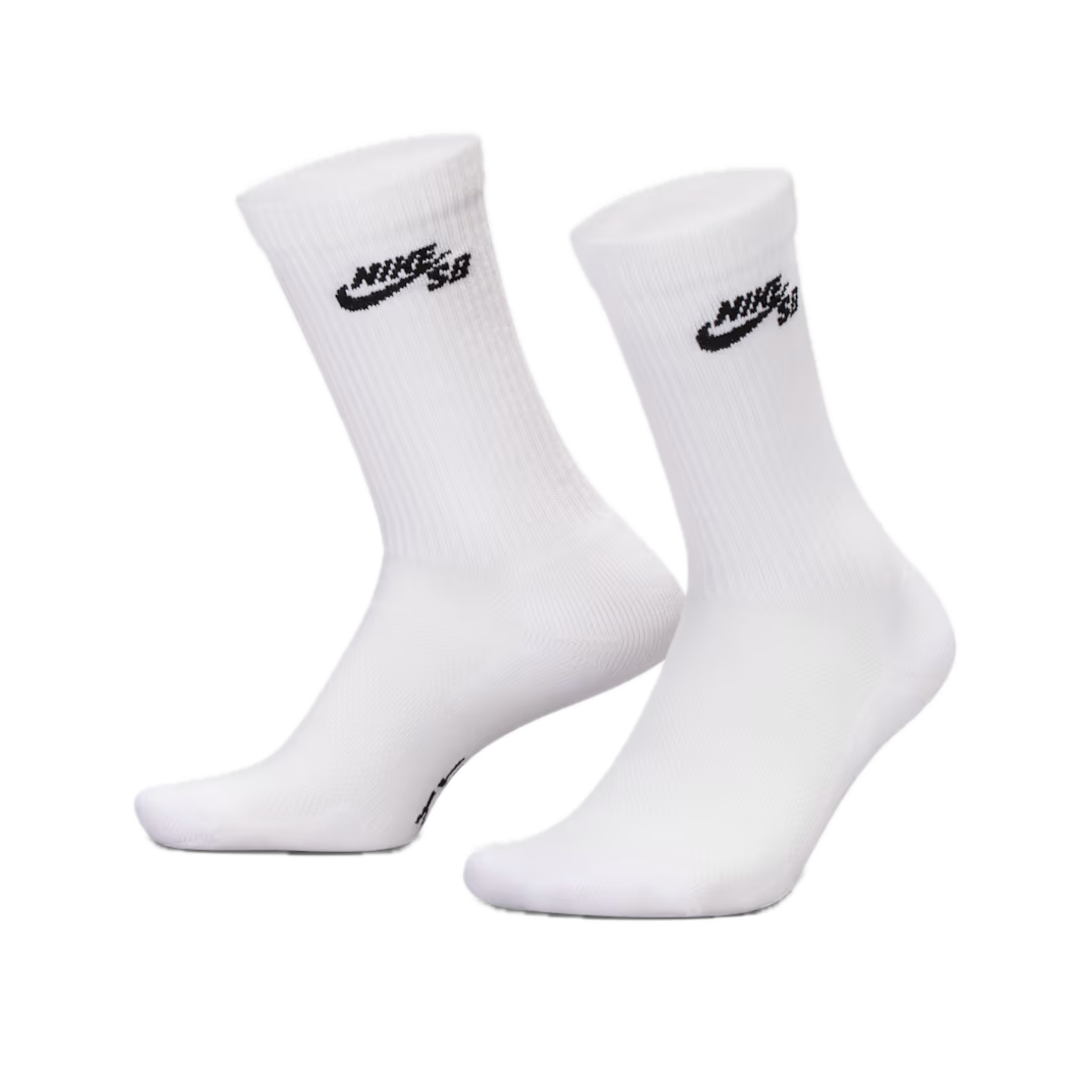 Nike SB Everyday Elevated Sock 3-Pack - White