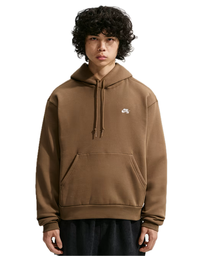 Nike SB Embroidered Hoodie - Mosswood Brown/White
