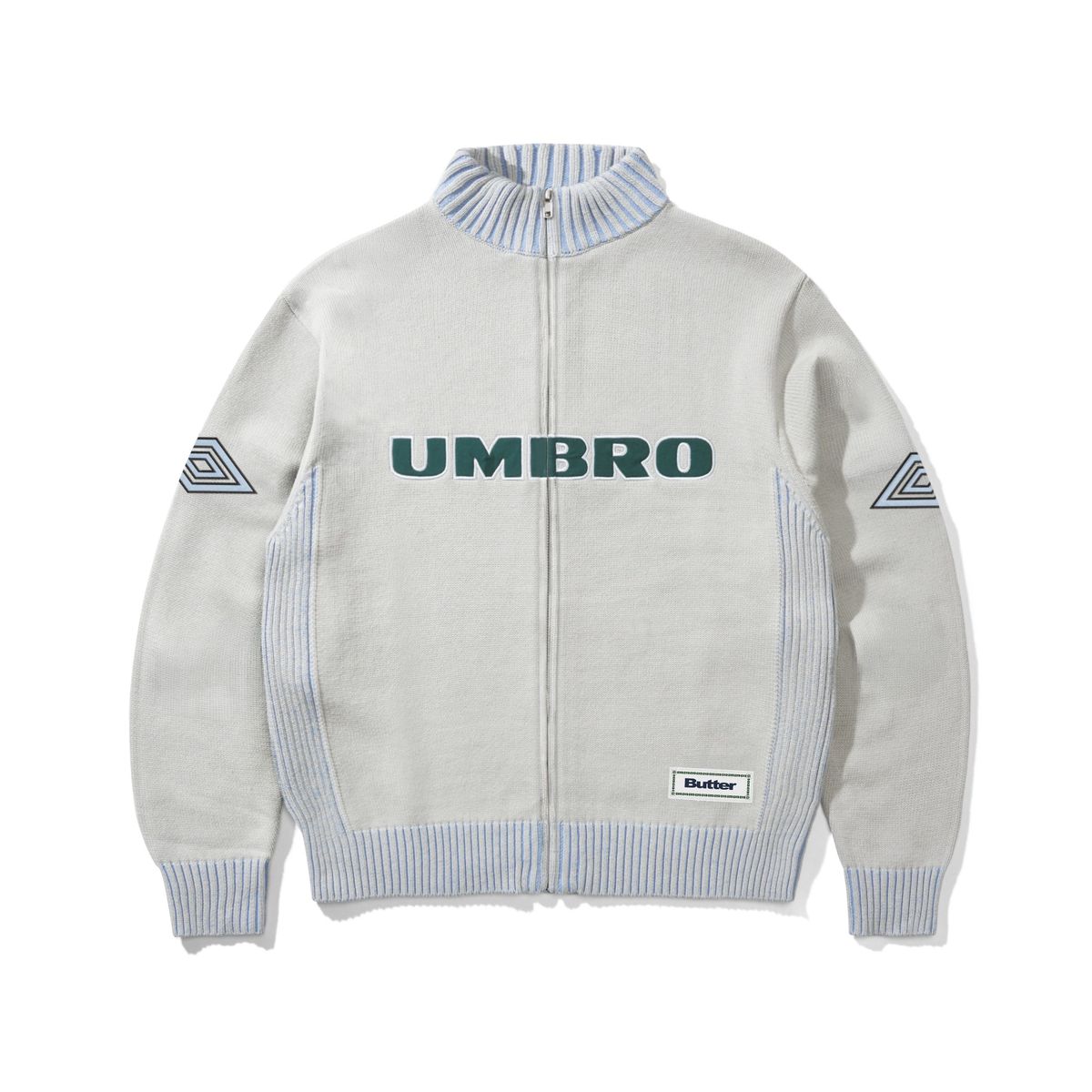 Butter Goods x Umbro Diamond Zip-Thru Knit - Grey