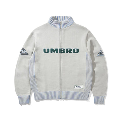 Butter Goods x Umbro Diamond Zip-Thru Knit - Grey