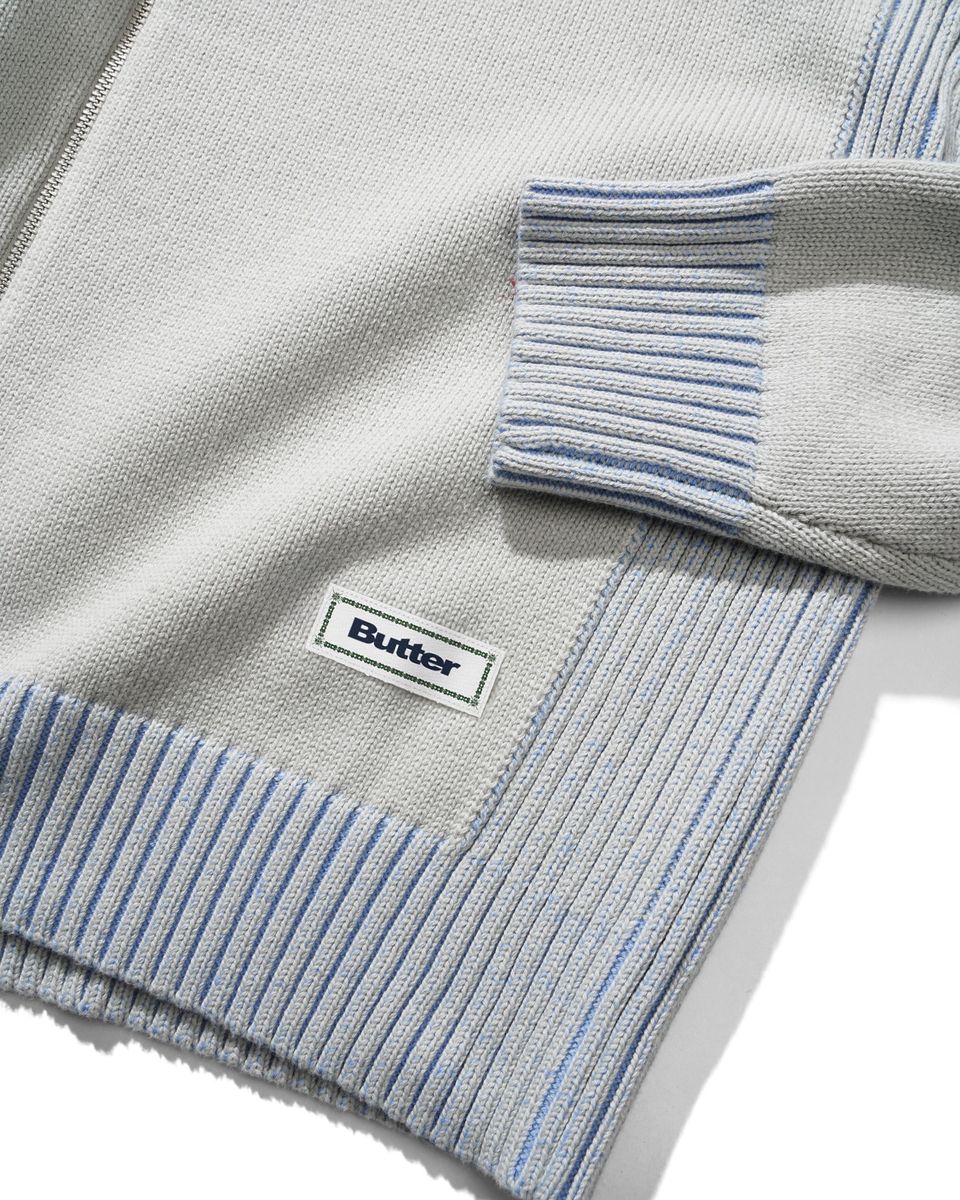Butter Goods x Umbro Diamond Zip-Thru Knit - Grey