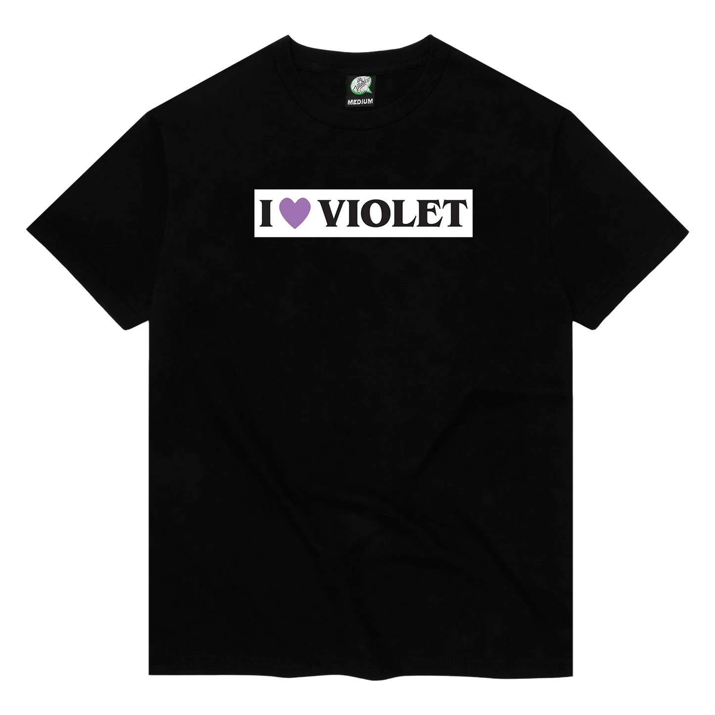 Violet I Heart Violet Tee - Black