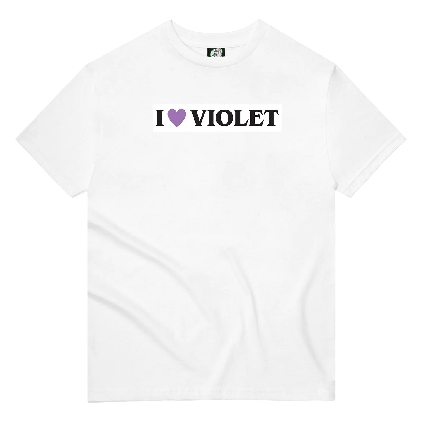 Violet I Heart Violet Tee - White