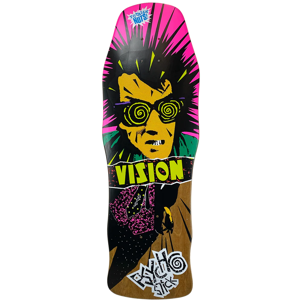 Vision Original Psycho Stick Deck - 10"x30" Brown Stain