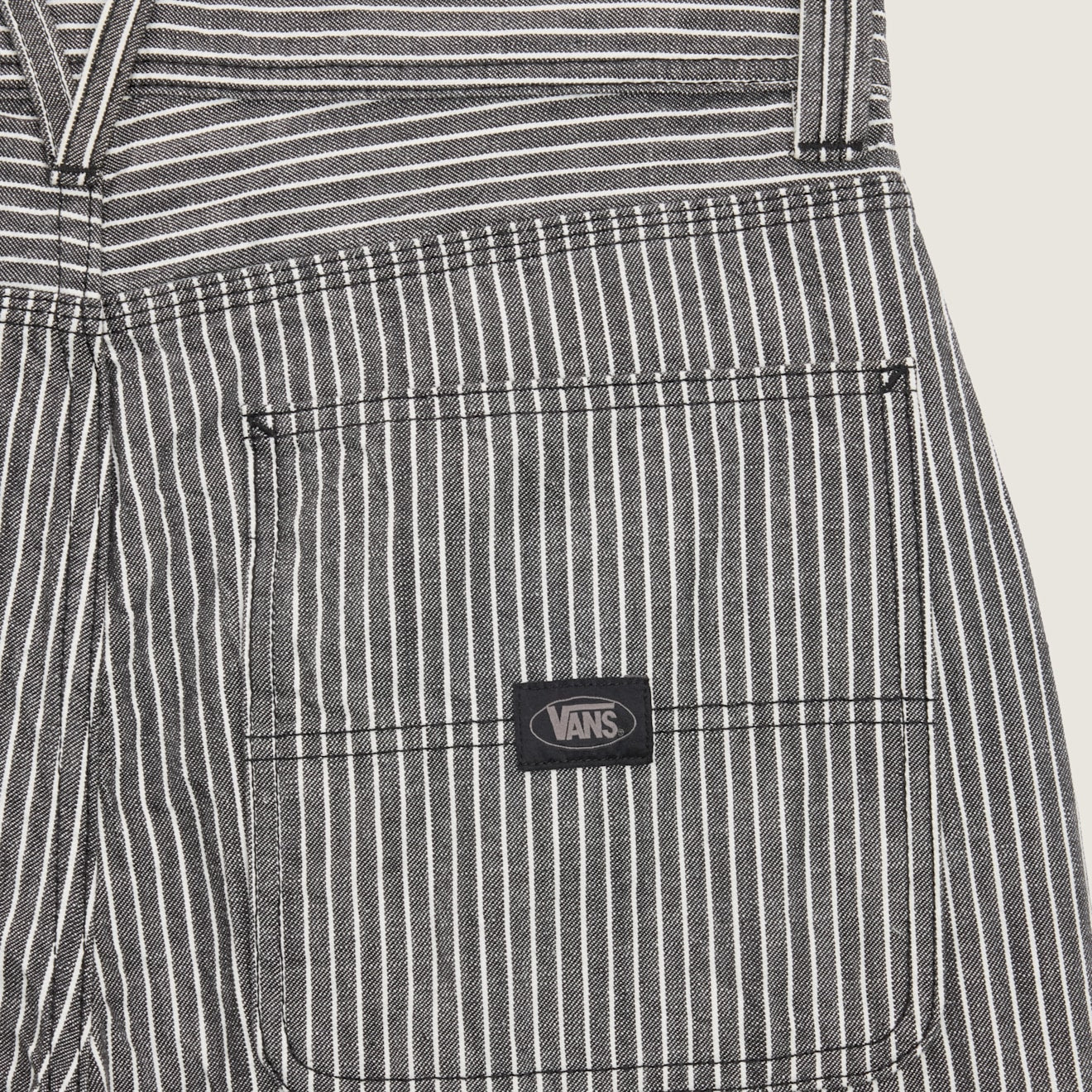 Vans Chore Loose Denim Stripe Pant - Black/White