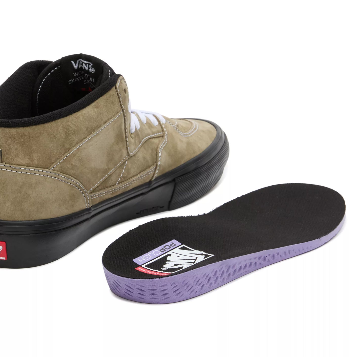 Vans Skate Half Cab - Olive/Black Pig Suede