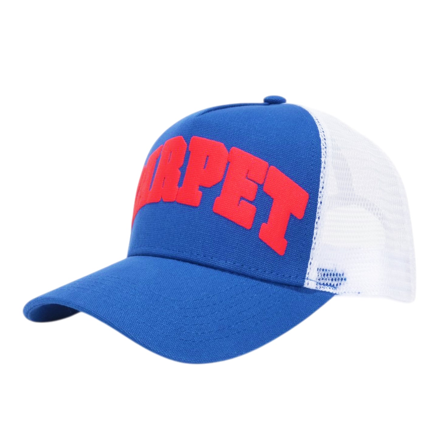 Carpet Company Varsity Trucker Hat - Blue