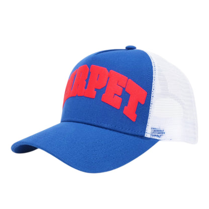 Carpet Company Varsity Trucker Hat - Blue