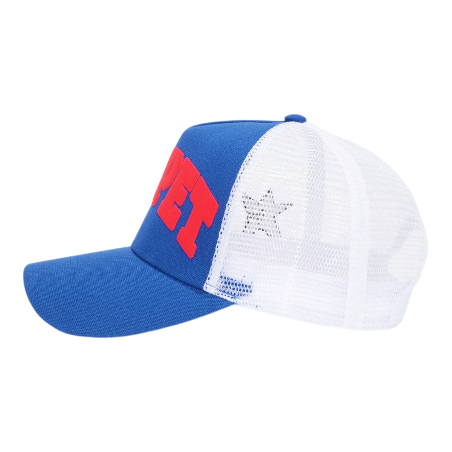 Carpet Company Varsity Trucker Hat - Blue